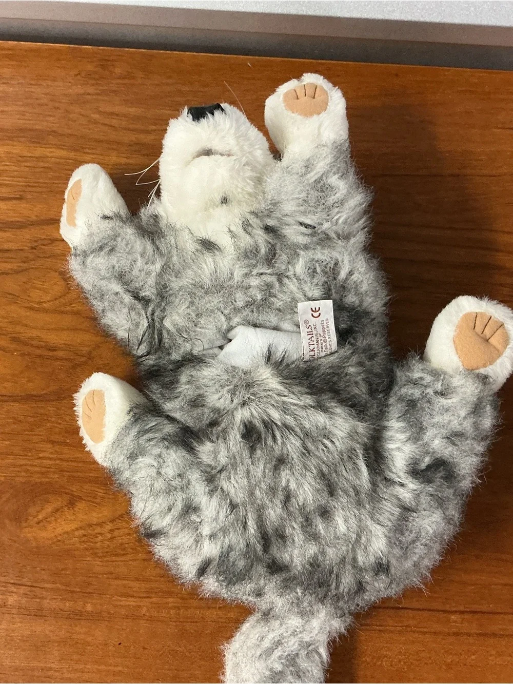 Folkmanis Folktails Gray Husky Timber Wolf Hand Puppet